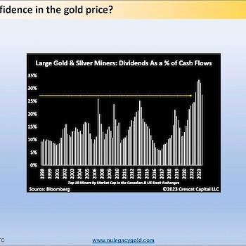 Miners express confidence in the gold price?